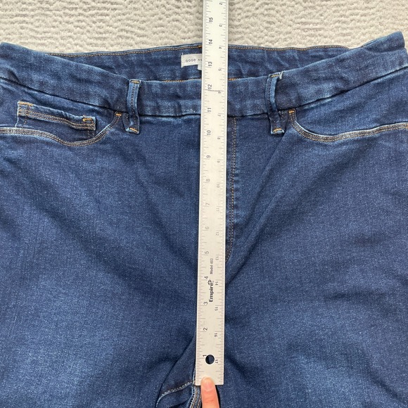 Good American Flare Jeans Women's Size 5 (Fits 34X32) Blue Denim GLF478T - Picture 6 of 9